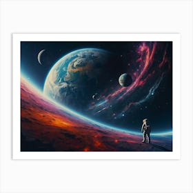 Space Painting Art Print