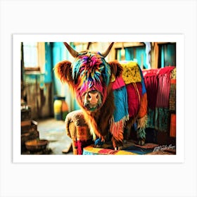 Yak Power - Colorful Yak Yaks Art Print