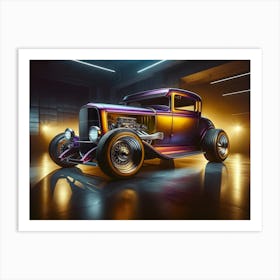 Hot Rod vintage car 2 Art Print