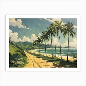 Road To The Beach Art Print