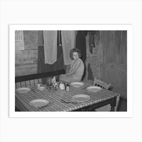 Waiting For Dinner In Farm Home,Bradford, Vermont, Orange County By Russell Lee Art Print