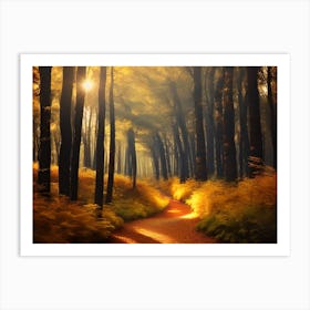 Path In The Woods 4 Art Print