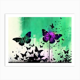 Butterflies In The Sky 28 Art Print