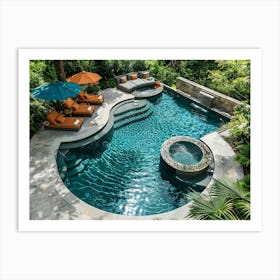 Malibu Dream Pool 6 Art Print