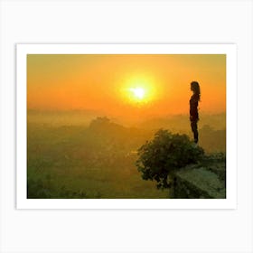 Meet The Dawn, Oil Painting Art Print