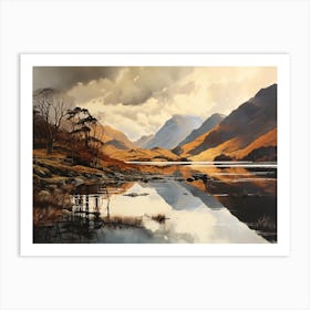 Mountains Refected 2 Art Print