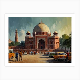 Taj Mahal Art Art Print