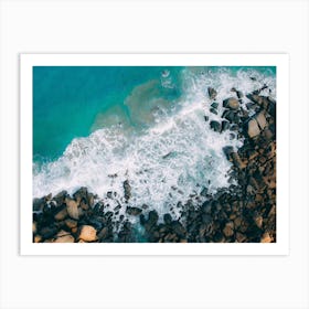 Aerial View Of The Ocean Art Print