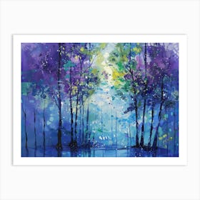 'Shining Trees' Art Print