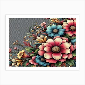 Floral Painting 1 Art Print