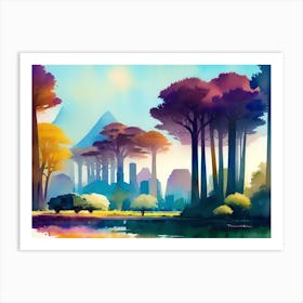 Twilight Forest 3 Art Print