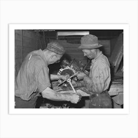 Repairing Tractor, Colfax, Washington By Russell Lee Art Print