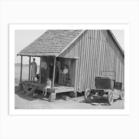 Untitled Photo, Possibly Related To Family Of Sharecropper On Front Porch, Southeast Missouri Farms By Russell Art Print