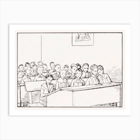 Boys In A Class, Julie De Graag Art Print