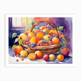 Fruit Basket Art Print