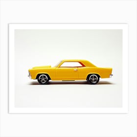 Toy Car 68 Chevy Nova Yellow Art Print