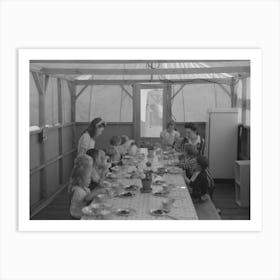 Lunch For Children At The Fsa (Farm Security Administration) S Mobile Camp For Migratory Farm Workers, Odell Art Print