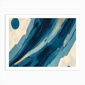 Blue Wave 10 Art Print