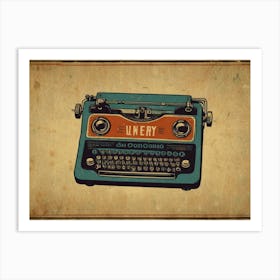 Typewriter Art Print