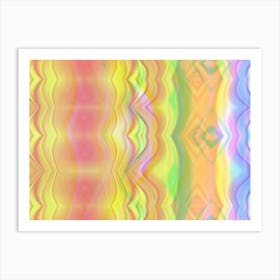 Rainbow Wavy Art Print