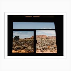 Roadtrip | View at the desert | USA Art Print