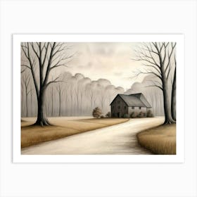 House In The Woods Art Print