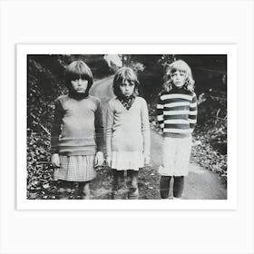 Three Little Girls Art Print