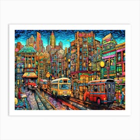 Vancouver Hustle - Cityscape Art Print