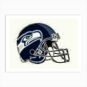 Seattle Seahawks Helmet Art Print