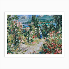 The Greenhouse 1876 by Pierre Auguste Renoir - HD Remastered Immaculate Art Print