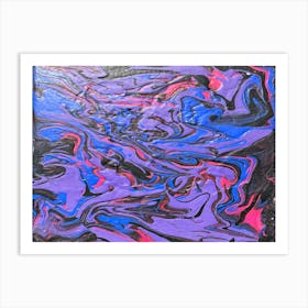 Purple Swirls Art Print