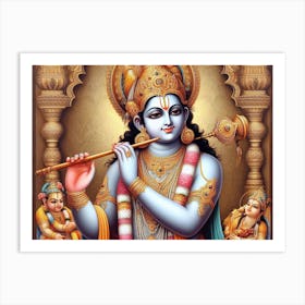 Lord Krishna 2 Art Print