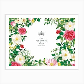 An Enchanting Illustration Of A Season Blooming In Spring Where The Botanical Garden Teems With Dec (4) Art Print