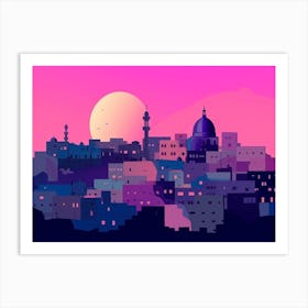 Muscat Skyline Art Print