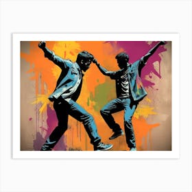 Two Men Dancing Art Print