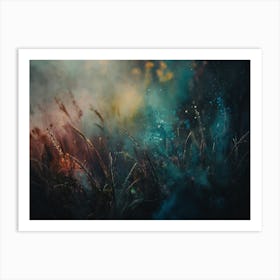 Abstract Field Of Grass Art Print