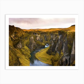 River In Iceland Art Print