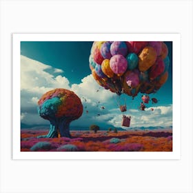 Colorful Balloon In The Sky Art Print