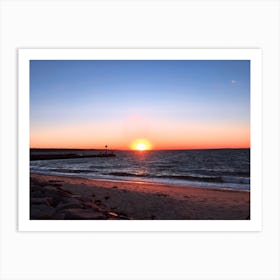 Sunset At The Beach in Menemsha (Martha’s Vineyard Series) Art Print