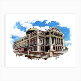 Teatro Amazonas, Manaus, Brazil Art Print