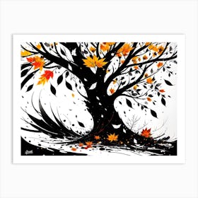 Autumn Tree 11 Art Print