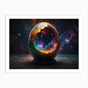 Space Egg Star Art Print