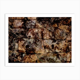 Abstraction Of Natural Stone Art Print