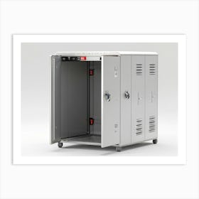 Compact Metal Locker Ideal For School And Gym Storage Durable With Private Key And Combination Ac Art Print