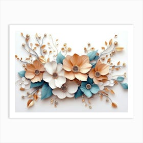 Paper Flowers 14 Art Print