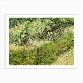 Vincent van Gogh "Grasses and Butterflies" 1889 Oil on canvas HD Remastered Immaculate Art Print