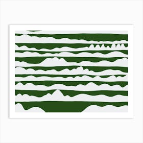 Green Mountains Art Print