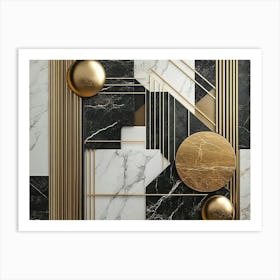 Deco Wall Painting Art Print