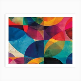 Abstract Circles 6 Art Print