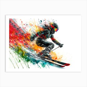 Skier 1 Art Print